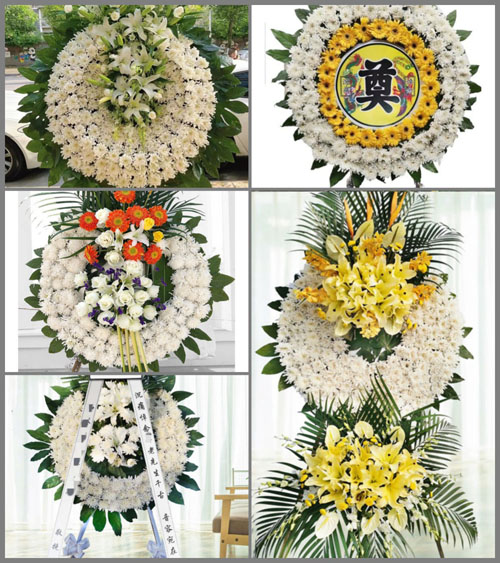 山东青岛即墨市大信镇道口东村花圈速递